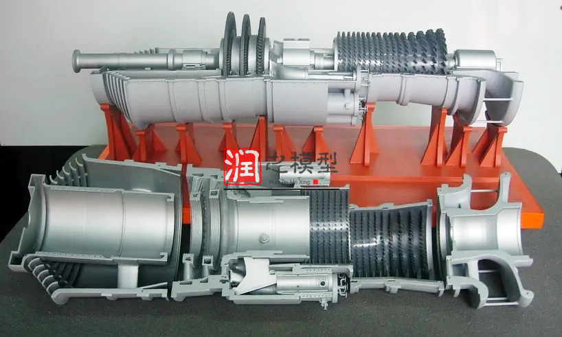 1 : 10 燃氣輪機剖(pōu)麵展示